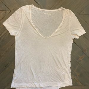 Zadig and Voltaire NWT white  V-neck T-shirt